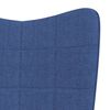 vidaXL Relaxsessel Blau Stoff