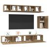 vidaXL TV-Schrank-Set 6 pcs Artisan-Eiche 100 x 30 x 30 cm