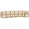 vidaXL Outdoor-Sofagarnitur 6 pcs Wei&szlig; Massivholz Akazie