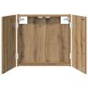 vidaXL Dartboard Schrank Artisan-Eiche 56 x 12 x 53,5 cm Holzwerkstoff