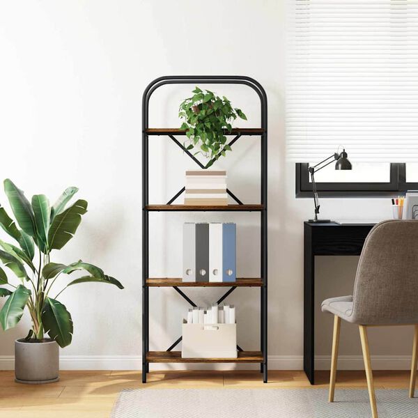 vidaXL B&uuml;cherregal Ger&auml;ucherte Eiche 60 x 30 x 146 cm Holzwerkstoff