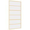 vidaXL Schiebet&uuml;r Golden 102,5x205 cm ESG-Klarglas und Aluminium