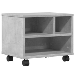 vidaXL Druckerst&auml;nder mit Rollen Betongrau 41x32x34,5 cm