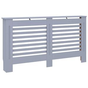 vidaXL Heizk&ouml;rperverkleidung Anthrazit 152x19x81,5 cm MDF