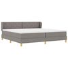 vidaXL Boxspringbett mit Matratze Taupe 200 x 200 cm Stoff
