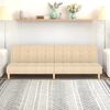 vidaXL Schlafsofa 2-Sitzer Creme Stoff