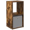 vidaXL Nachttisch Ger&auml;ucherte Eiche 30,5 x 27 x 59,5 cm Holzwerkstoff