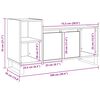 vidaXL TV-Schrank Artisan-Eiche 100x35x55 cm Holzwerkstoff