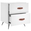 vidaXL Nachttisch Wei&szlig; 40x35x47,5 cm Holzwerkstoff
