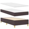 vidaXL Boxspringbett mit Matratze Braun 140 x 200 cm Stoff