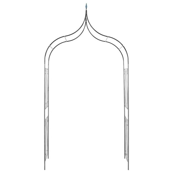 vidaXL Rosenbogen mit Deko-Spitzen Dunkelgrün