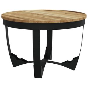 vidaXL Couchtisch Raues Massivholz Mango 60x40 cm
