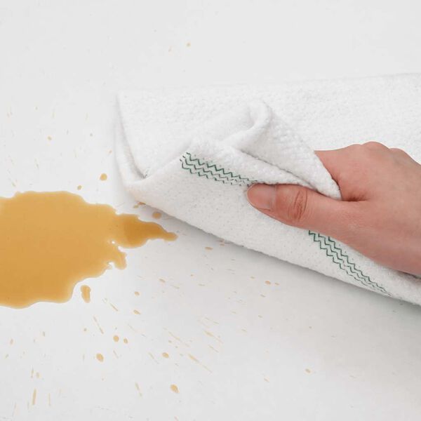 vidaXL Reinigungst&uuml;cher 5 Stk. Wei&szlig; mit Gr&uuml;nen Gestreift 50x60 cm