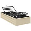 vidaXL Elektrisch verstellbares Bettgestell Creme 200 x 80 x 33,5 cm