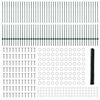 vidaXL Zaun mit Pfosten Gr&uuml;n 1,4 x 100 m Stahl und PVC