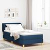 vidaXL Boxspringbett mit Matratze mit Kopfteil Blau 90 x 200 cm Stoff