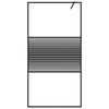 vidaXL Duschwand f&uuml;r Begehbare Dusche Schwarz 100x195 cm ESG-Glas Klar