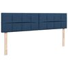 vidaXL Ottoman-Bett mit Matratze Blau 160x200 cm Stoff