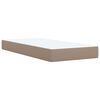 vidaXL Boxspringbett mit Matratze Cappuccino-Braun 80x200cm Kunstleder