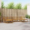vidaXL Outdoor-Sofagarnitur 6 pcs Natur Massivholz Akazie