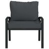 vidaXL Gartenstuhl mit Grauen Kissen 68x76x79 cm Stahl