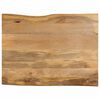 vidaXL Tischplatte mit Baumkante 90x80x3,8 cm Massivholz Mango