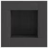vidaXL Feuerstelle Schwarz 80 x 80 x 40 cm Stahl