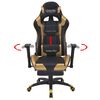 vidaXL Gaming Stuhl Gold 70 x 71 x 136 cm Kunstleder