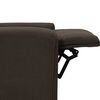 vidaXL Massagesessel Elektrisch Dunkelbraun Stoff