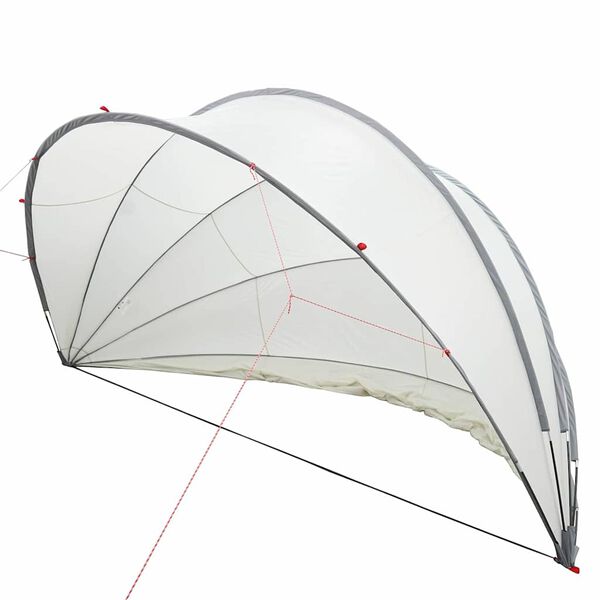 vidaXL Pool-Dome Grau und Orange 472 x 460 x 229 cm