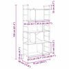 vidaXL B&uuml;cherregal Graues Sonoma 75 x 30 x 156 cm Holzwerkstoff