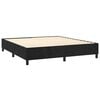 vidaXL Boxspringbett mit Matratze Schwarz 200x200 cm Samt