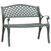 vidaXL Gartenbank 102 cm Aluminiumguss Gr&uuml;n
