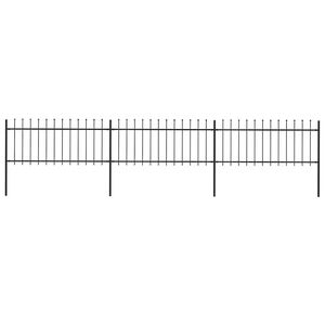 vidaXL Gartenzaun | Stahl | Stabil | Rechteckig | Modern