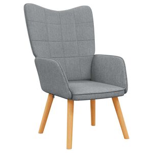 vidaXL Relaxsessel Hellgrau Stoff