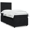 vidaXL Boxspringbett mit Matratze Schwarz 100x200 cm Samt