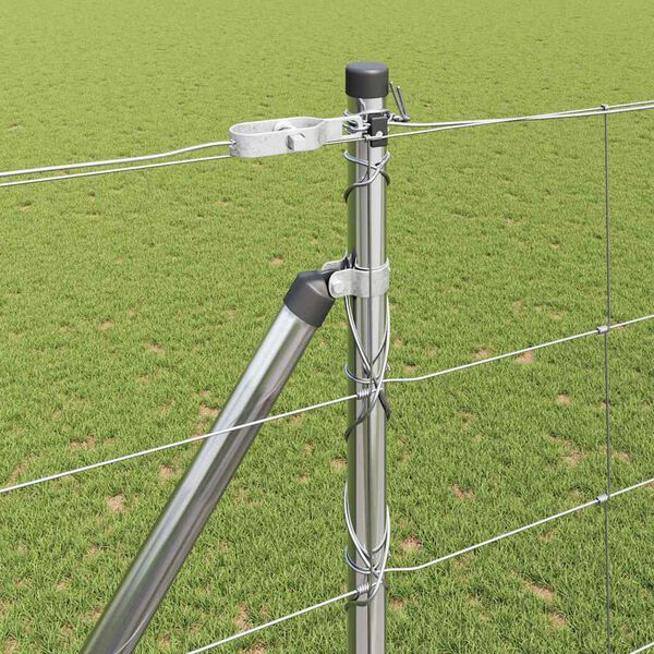 vidaXL Zaunpfosten Galvanisiert 50 x 1,6 m Stahl