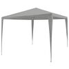 vidaXL Partyzelt Hellgrau 300 x 300 x 255 cm PE und Stahl