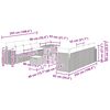 vidaXL Gartensofa-set mit Kissen 11 pcs Schwarz Poly-Rattan