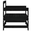 vidaXL Gartenst&uuml;hle 2 Stk. Schwarz Massivholz Kiefer
