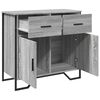 vidaXL Sideboard Grau Sonoma 79,5x35,5x74,5 cm Holzwerkstoff