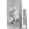 vidaXL Duschpaneel-System Edelstahl Quadratisch
