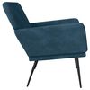 vidaXL Sitzbank Blau 108x79x79 cm Samt