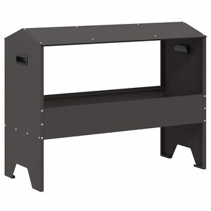 vidaXL Futtertr&ouml;ge f&uuml;r Nutztiere Schwarz 79 x 35 x 62 cm 15 kg