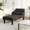 vidaXL Chaiselongue mit Nackenrolle Blau Stoff