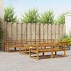 vidaXL Outdoor-Sofagarnitur 9 pcs Natur Massivholz Akazie