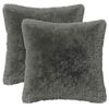 vidaXL Kissenbezug 2 pcs HEERLEN Hellgrau 40 x 40 cm PV Fleece