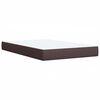 vidaXL Boxspringbett mit Matratze Dunkelbraun 90x190 cm Stoff