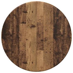 vidaXL Tischplatte &Oslash; 30 x 1,5 cm Rund Holzwerkstoff Altholz