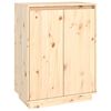 vidaXL Schuhschrank 60x35x80 cm Massivholz Kiefer